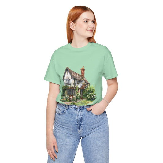 Unisex Jersey Short Sleeve Tee - Timeless Beauty - British Village Homes