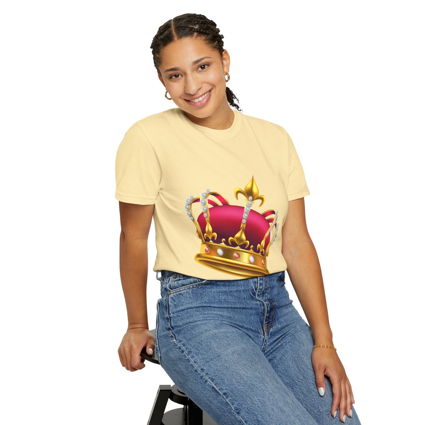 Unisex Garment-Dyed T-shirt - British Royal Crown