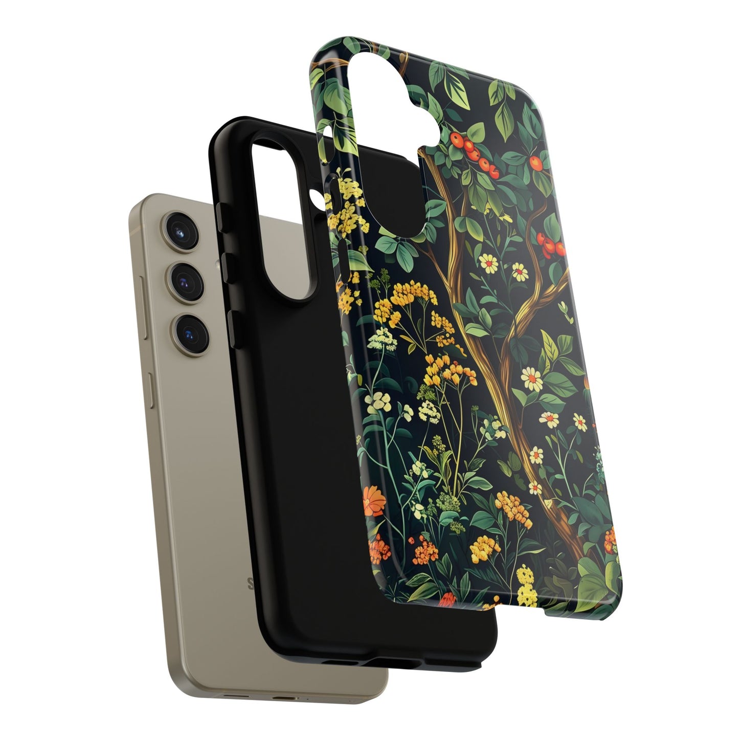 Floral iPhone Case, Nature Inspired Tough Case, Botanical Phone Cover, Eco-Friendly Gift, Unique Floral Design