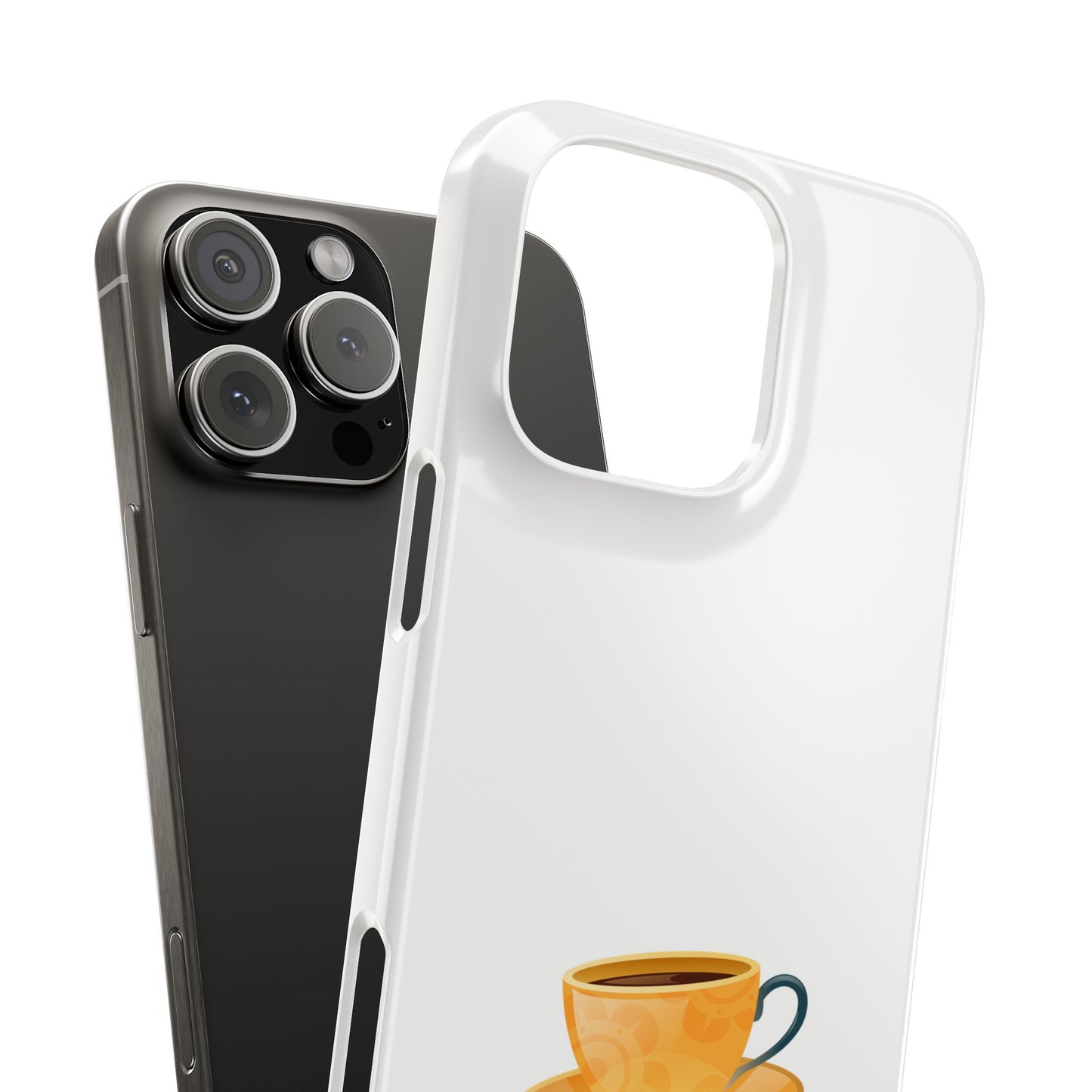 Coffee Cup Slim Phone Case | Cute Coffee Lover Gift, Phone Accessories, Personalized Phone Cover, Tea Enthusiast Case, Fall Decor