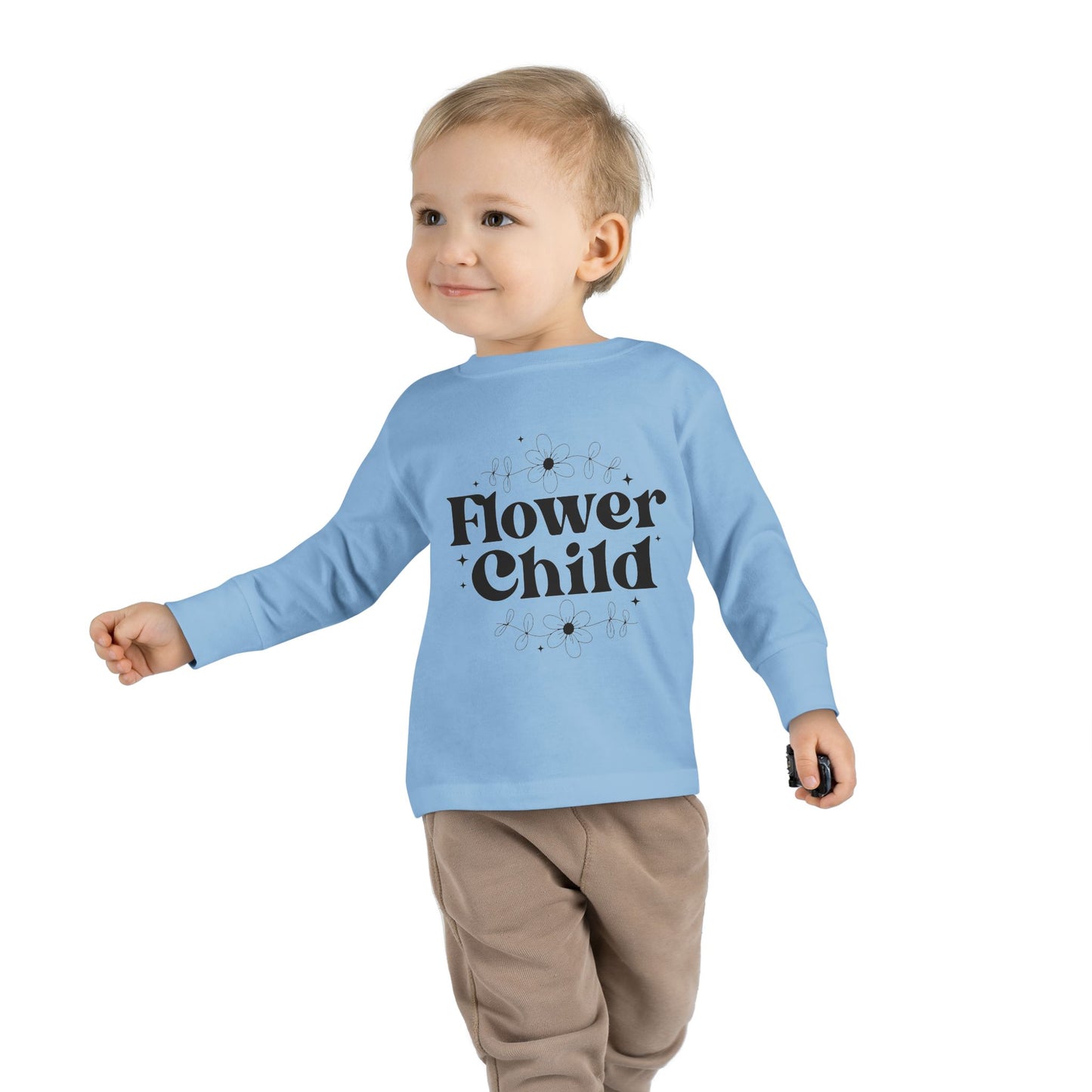 Flower Child Toddler Long Sleeve Tee - Perfect for Playdates and Celebrations