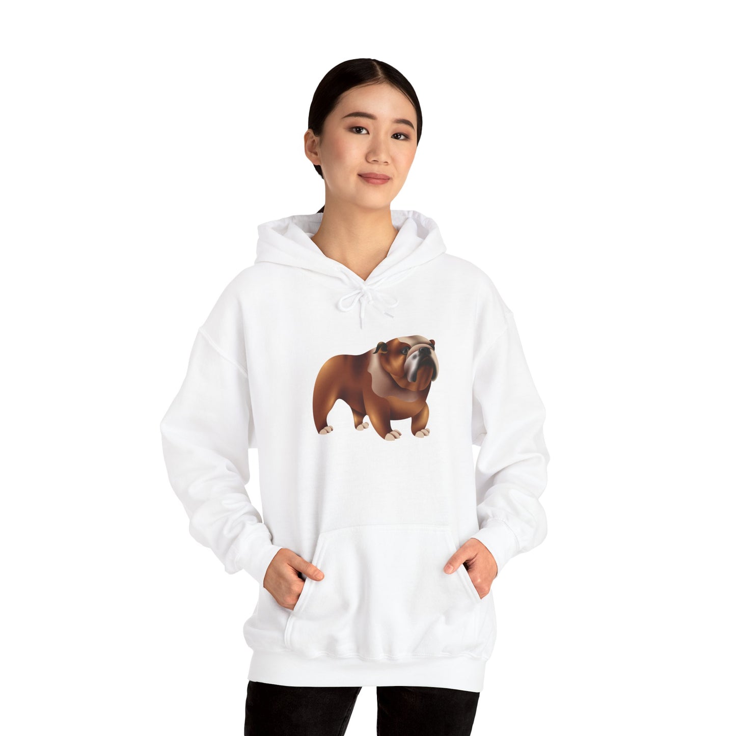 Unisex Heavy Blend™ Hooded Sweatshirt - Adorable British Dog