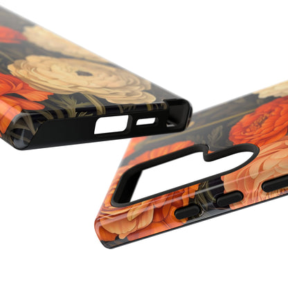 Floral Phone Case with Tough Protection, Blooming Ranunculus Design, Durable Cover, Gift for Flower Lovers, Eco-Friendly Phone Accessory
