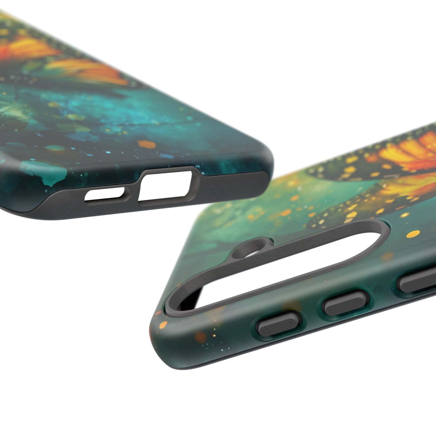 Colorful Butterfly Phone Case, Tough Cases for iPhone and Samsung, Cute Tech Accessories, Nature Lovers Gift, Vibrant Floral Design