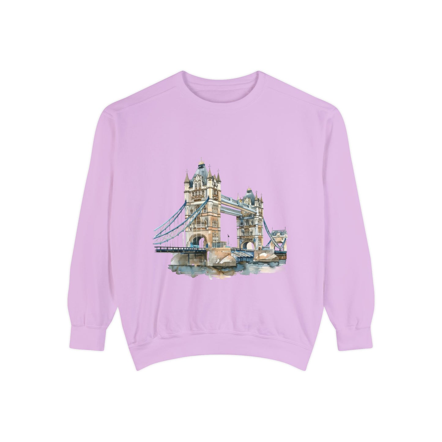 Unisex Garment-Dyed Sweatshirt - London Bridge