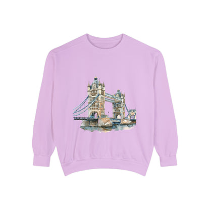 Unisex Garment-Dyed Sweatshirt - London Bridge