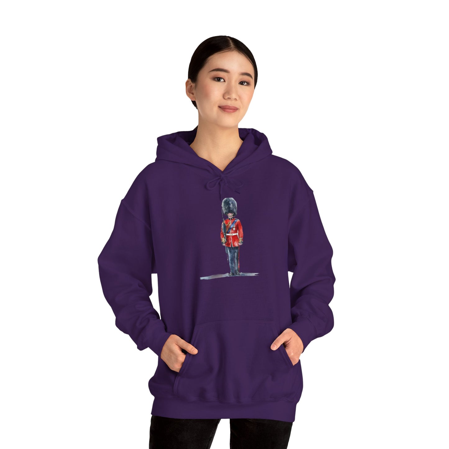 Unisex Heavy Blend™ Hooded Sweatshirt - Cornish Courage - Red Jackets of Bodmin