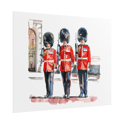 London Guard Roll-Up Posters, British Soldier Art Prints, Home Decor, Travel Gifts, Wall Art for Various Occasions