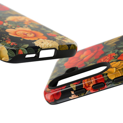 Floral Phone Case, Tough Cases, Decorative Tech Accessories, Gift for Her, Nature Lover Gift, Boho Style Case, Spring Floral Cover