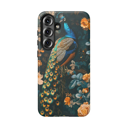 Peacock Phone Case - Elegant Floral Design, Tough Case for Protection, Unique Gift for Nature Lovers, Stylish Accessory, Eco-Friendly