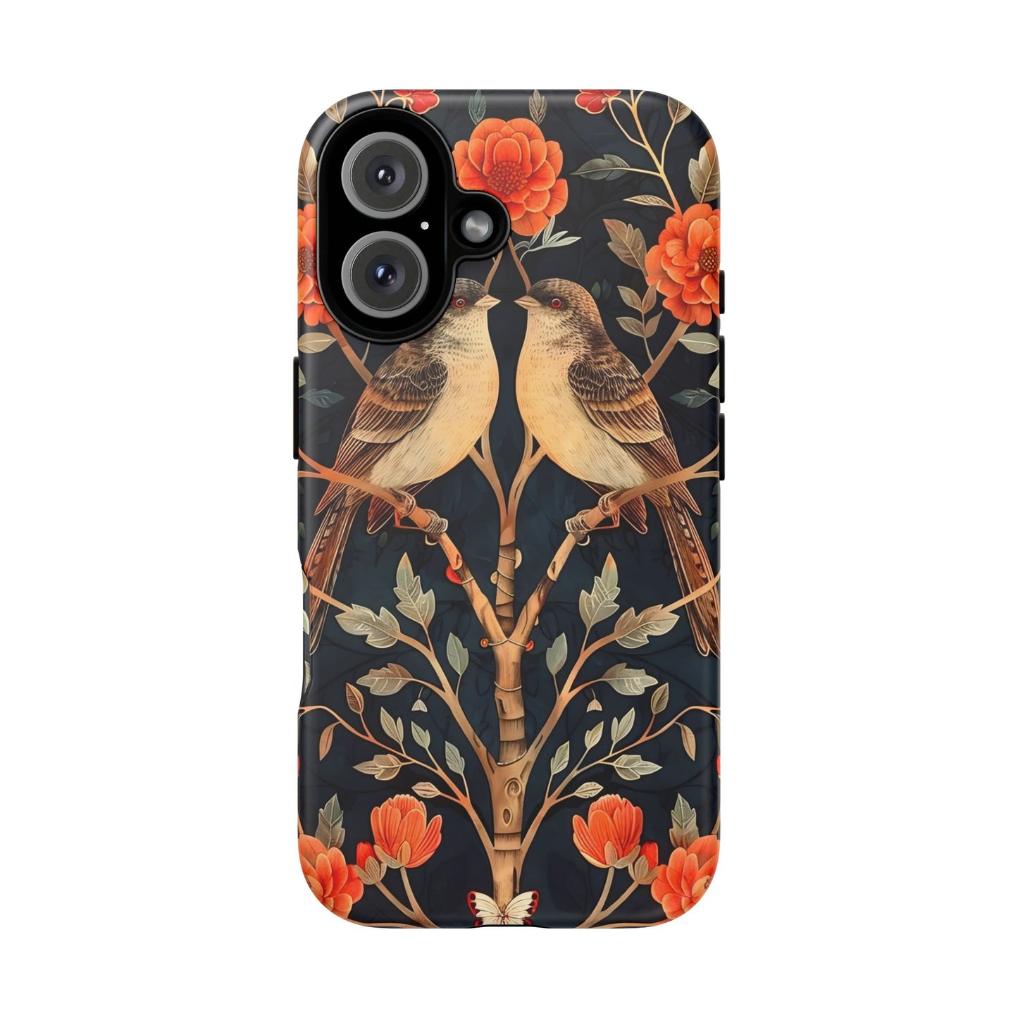 Birds & Blooms Phone Case | Floral Tough Phone Cover, Gift for Nature Lovers, Stylish and Durable, Unique Phone Accessory, Protective Case