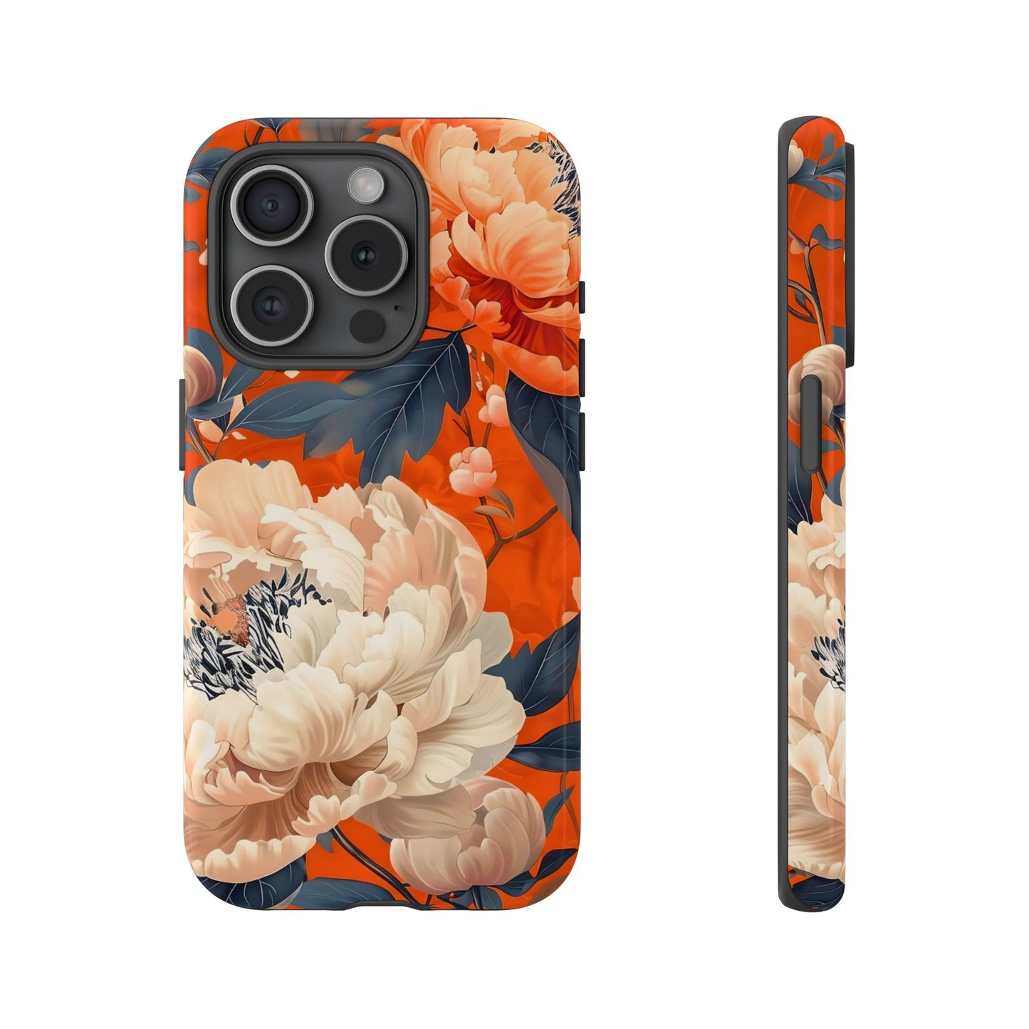Floral Tough Case, Durable Floral Phone Case, Stylish Protection Case, Gift for Her, Spring Accessories, Mother’s Day Gift