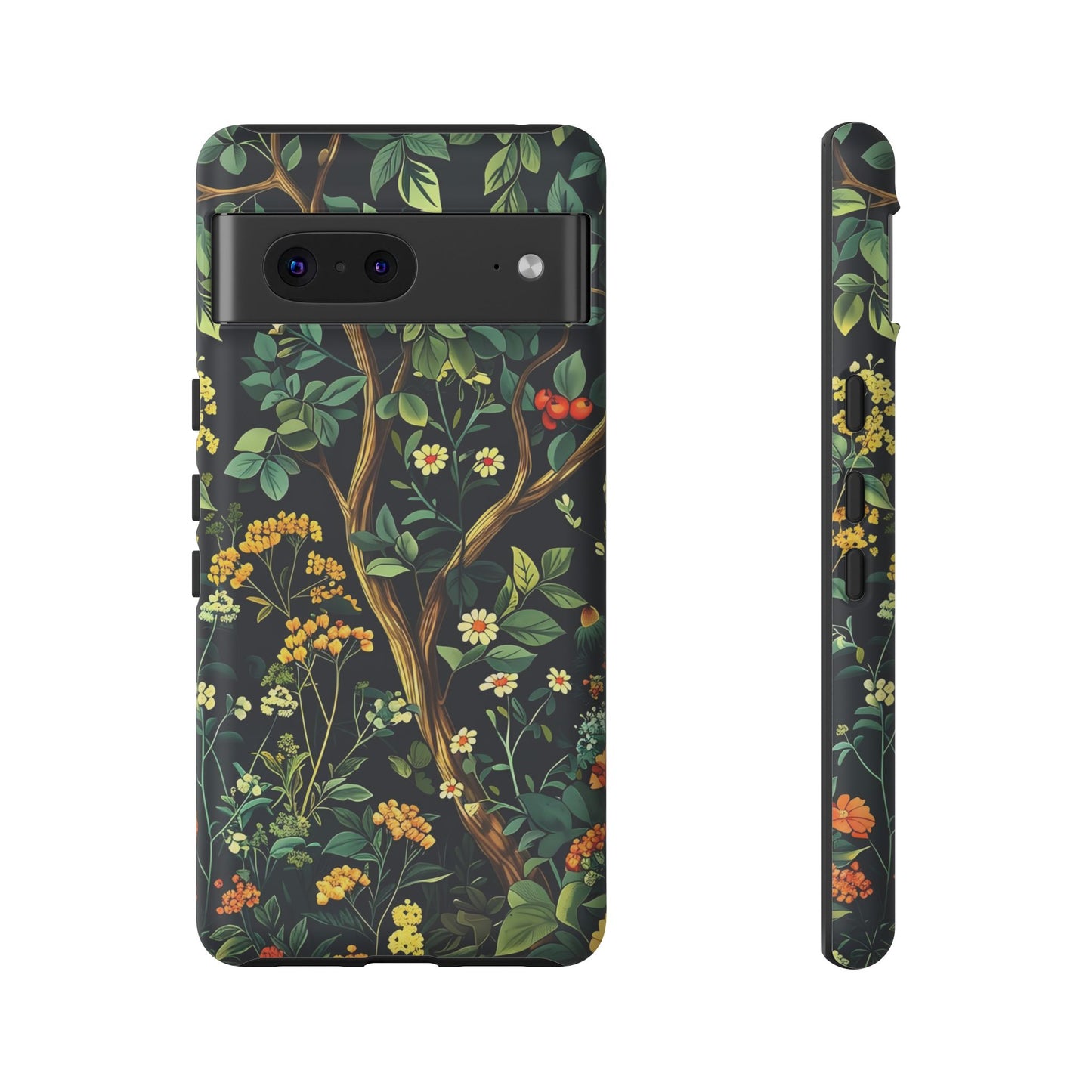 Floral iPhone Case, Nature Inspired Tough Case, Botanical Phone Cover, Eco-Friendly Gift, Unique Floral Design
