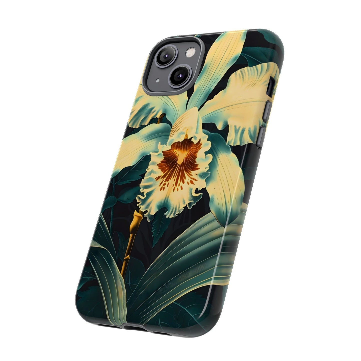 Floral Phone Case - Tough Cases with Orchid Design, Durable Smartphone Cover for Nature Lovers, Floral Gift for Her, Botanical [...]