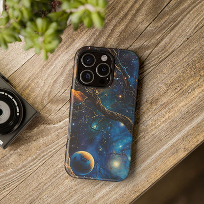 Galaxy Phone Case, Tough Cases with Cosmic Design, Unique Gift for Astronomers, Sci-Fi Fans, Starry Night, Outer Space