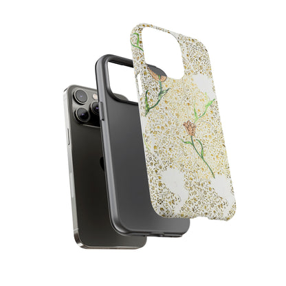 Elegant Floral Phone Case, Tough Cases for iPhone, Stylish Smartphone Cover, Protection with Floral Art, Unique Gift for Her