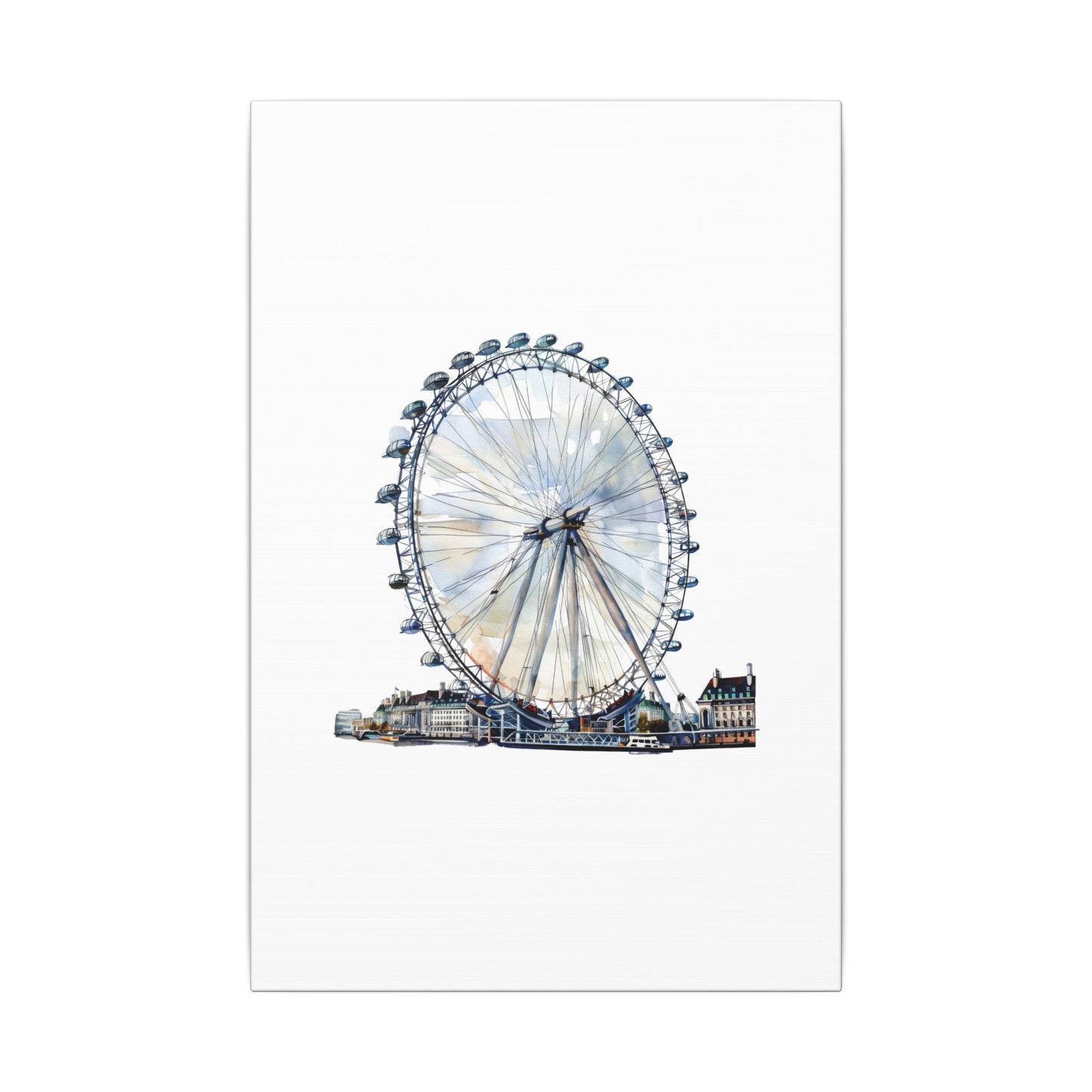 London Eye Canvas Print, Wall Art Decor, Travel Gift, Home Decoration, Unique Art Piece