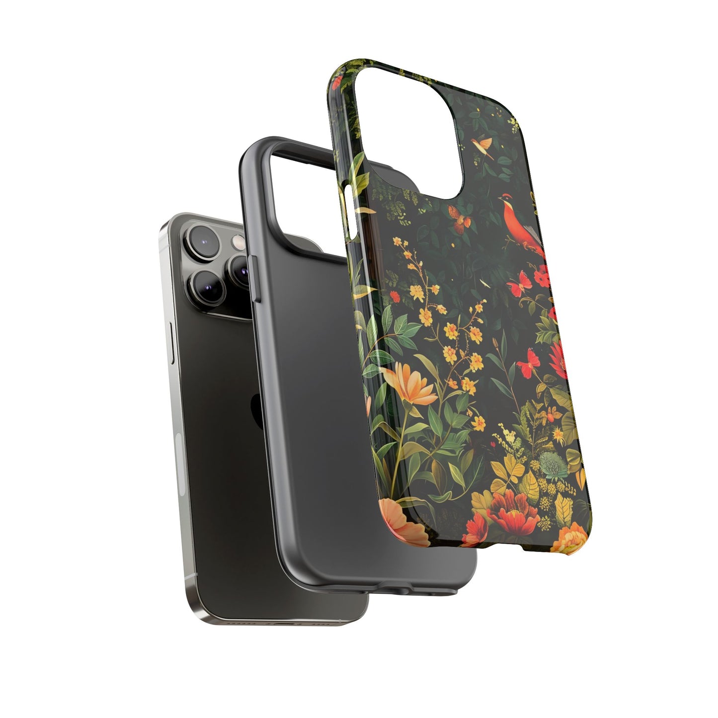 Floral Tough Phone Case, Nature-Inspired Design, Ideal for Garden Lovers, Gift for Birthdays, Christmas, Eco-Friendly Accessory