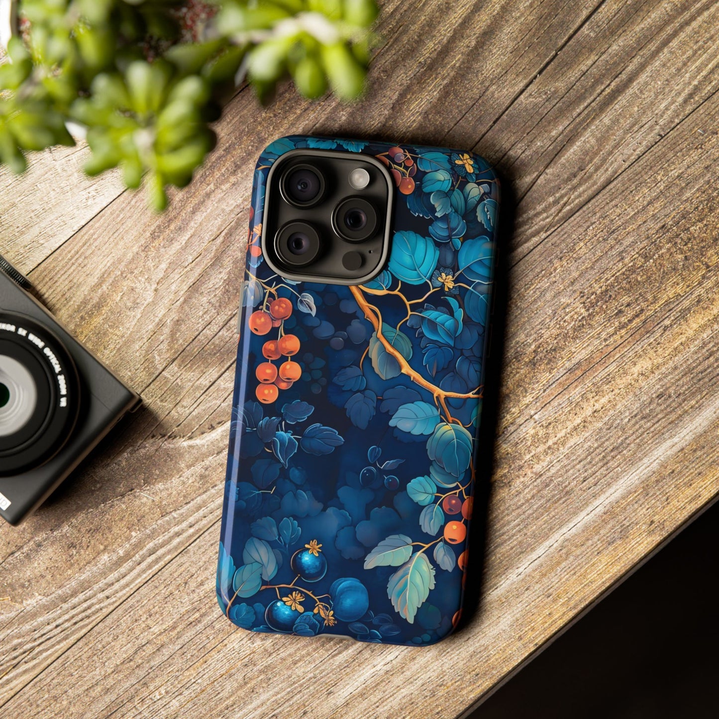Artistic Phone Case with Floral Design, Tough Cases for iPhone, Nature-Inspired Accessory, Unique Gift for Her, Protective Cover