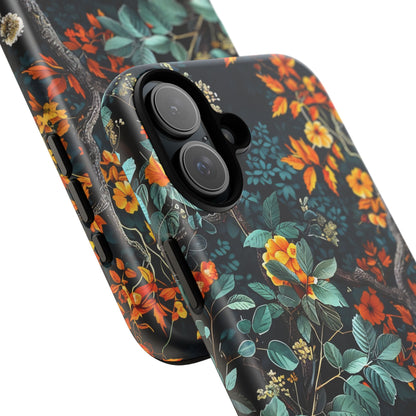 Floral Phone Case | Tough Cases, Protective Cover, Gift for Her, Autumn Vibes, Floral Phone Accessory, Unique Design