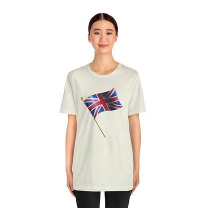Unisex Jersey Short Sleeve Tee - Classic UK Flag Design - Union Jack Symbol