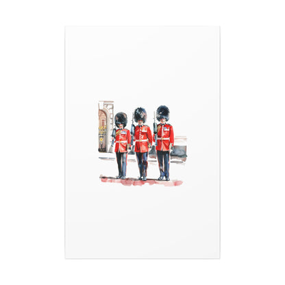 Royal Guards Canvas Print, British Wall Art, Home Decor, Unique Gift, London Culture