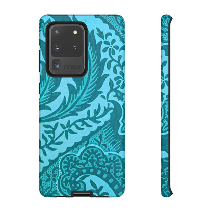 Protective Phone Case with Elegant Teal Design, Tough Cases, Floral Phone Cover, Stylish Smartphone Protection, Gifts for Her, Trendy [...]