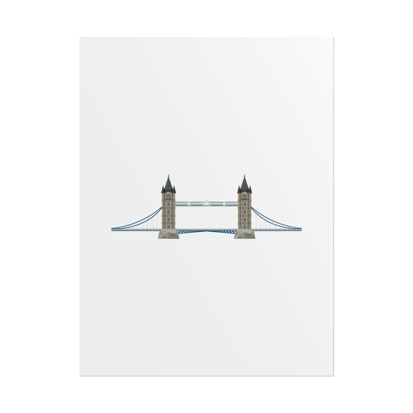Tower Bridge Rolled Poster, London City Decor, Wall Art, Gift for Travelers, Home Aesthetic, UK Wall Art