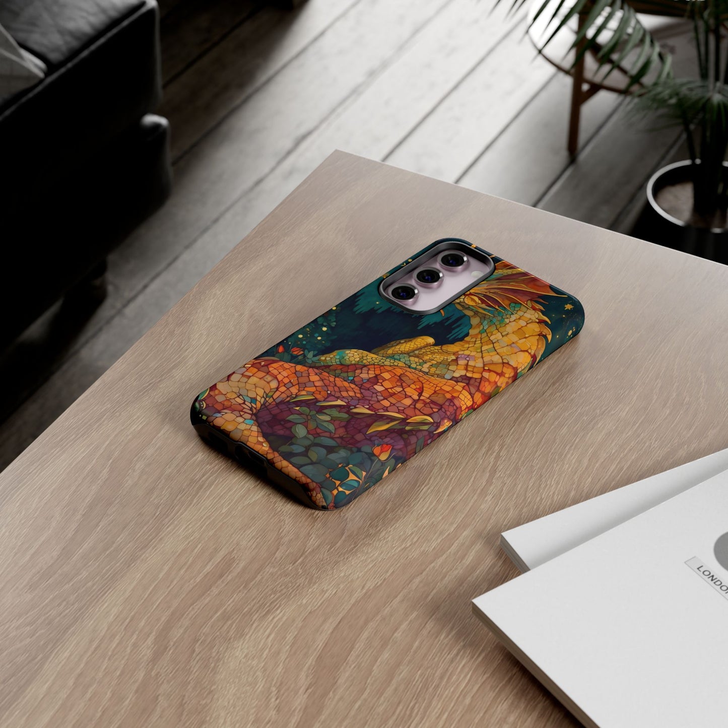Dragon Art Phone Case, Tough Phone Cover, Fantasy Gift, Unique Mobile Accessory, Dragon Lover Gift, Stylish Protection