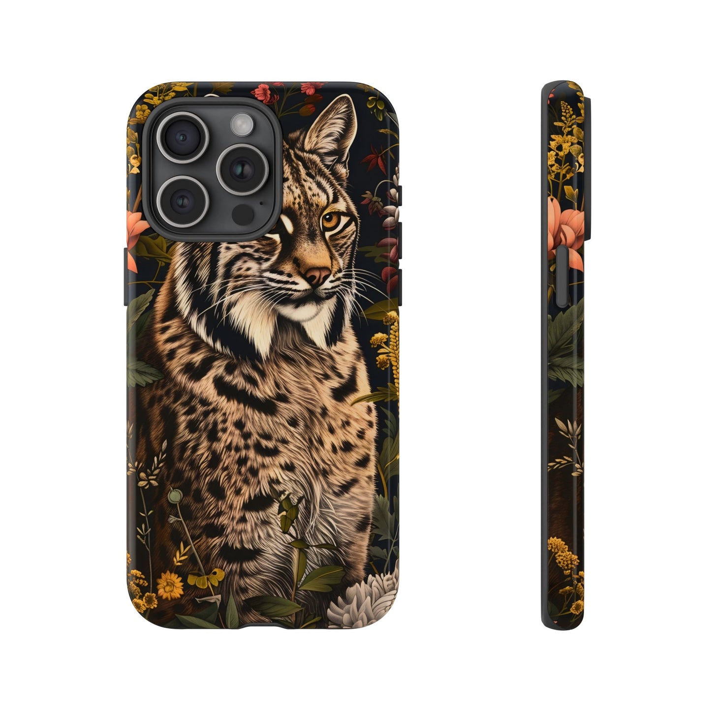 Wildlife Phone Case with Lynx Design, Tough Cases, Animal Lovers Gift, Nature Inspired Accessories, Unique Tech Protection
