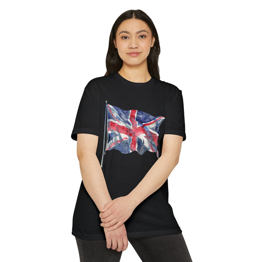 Unisex CVC Jersey T-shirt - Emblem of Unity - The British Flag