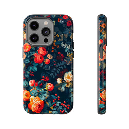 Floral Phone Case, Tough Cases for Protection, Vibrant Floral Design, Chic Gift for Her, Stylish Accessories