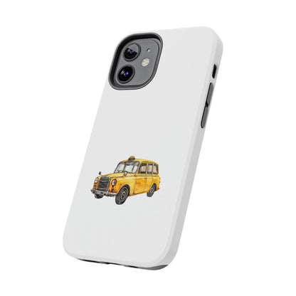 Yellow Taxi Tough Phone Case - Durable Protection for Urban Adventures