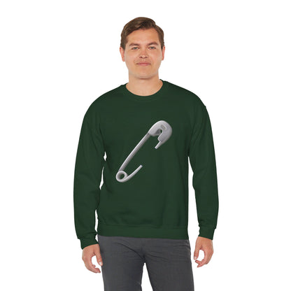 Unisex Heavy Blend™ Crewneck Sweatshirt Classy - Minimalist Safety Pin