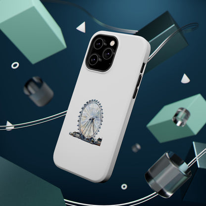 Stylish Magnetic Phone Cases with London Eye Design, Custom Phone Covers, Unique Gift for Travelers, Chic Electronic Accessories