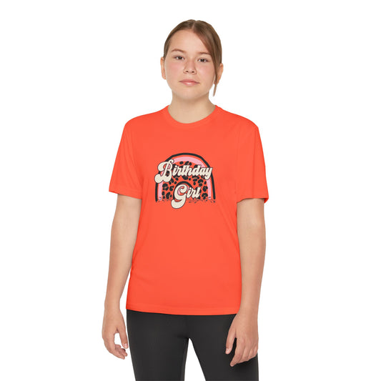 Youth Birthday Girl Tee - Fun Orange T-Shirt for Celebrating Birthdays