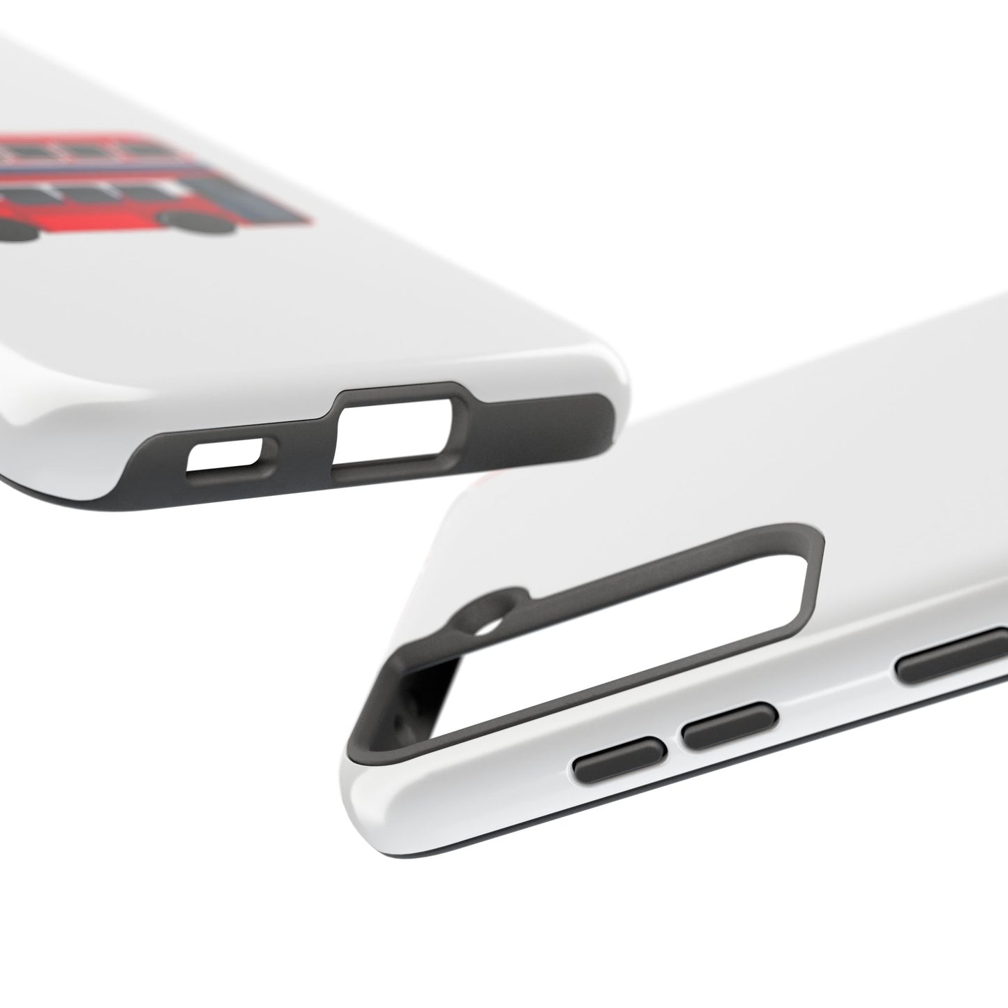 London Double-Decker Bus Tough Phone Case - Durable Design for Adventurers and Travelers