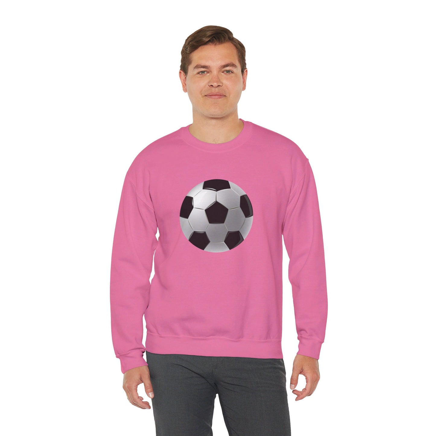 Unisex Heavy Blend™ Crewneck Sweatshirt Lightweight - Dynamic Football Design