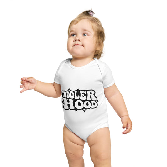 Toddler Hood Short Sleeve Baby Bodysuit - Fun and Playful Infant Outfit