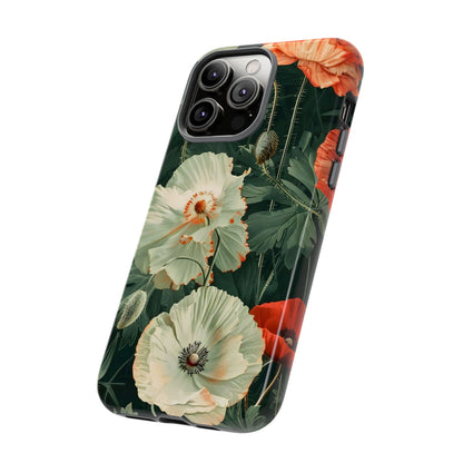 Floral Phone Case - Tough Cases, Botanical Design, Gift for Friends, Trendy Mobile Cover, Personalized Phone Accessory