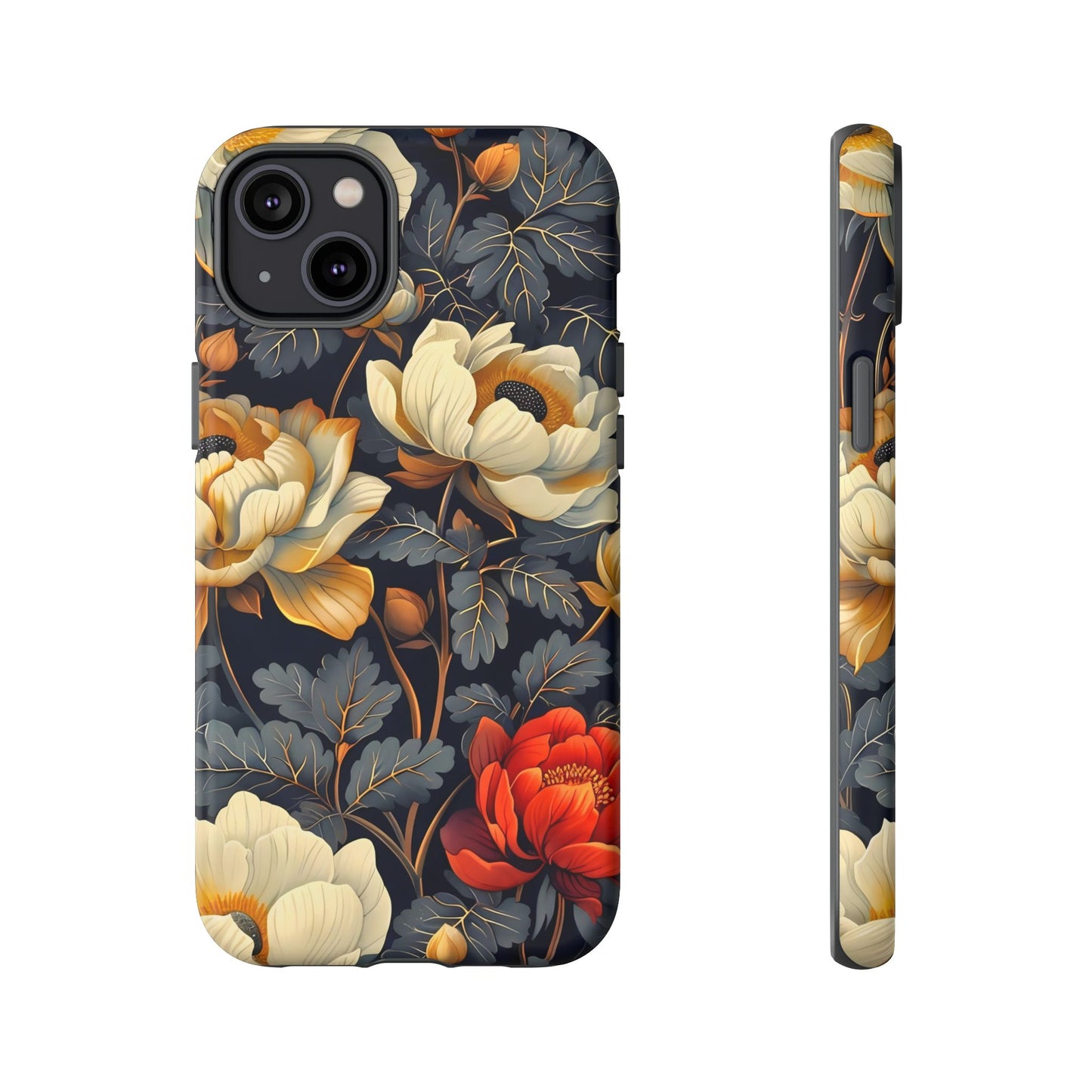 Floral Phone Case - Tough Cases, Stylish Mobile Cover, Flower Design, Holiday Gift, Trendy Accessory, Eco-Friendly Case