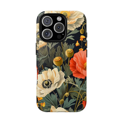 Floral Phone Case - Tough Cases with Vibrant Garden Design, Phone Accessory, Gift for Her, Spring Style, Nature Lover