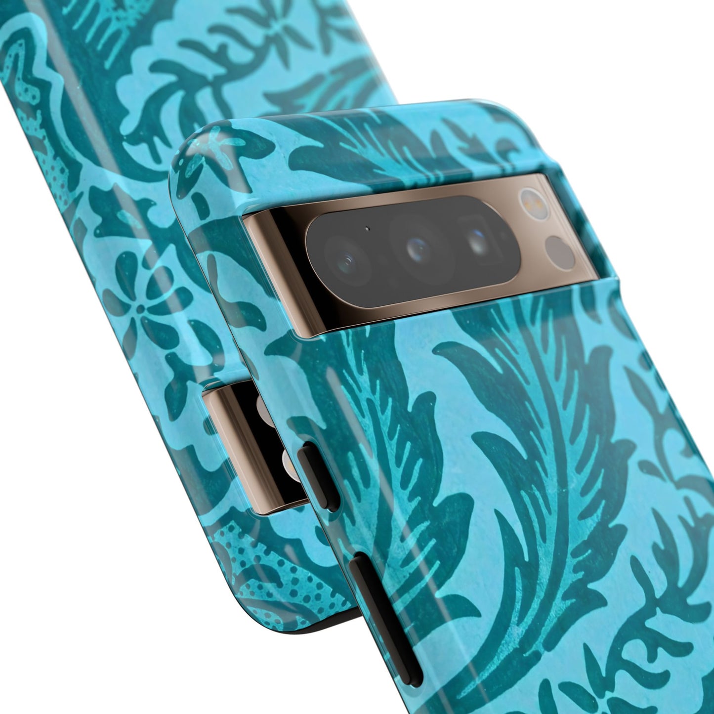 Protective Phone Case with Elegant Teal Design, Tough Cases, Floral Phone Cover, Stylish Smartphone Protection, Gifts for Her, Trendy [...]