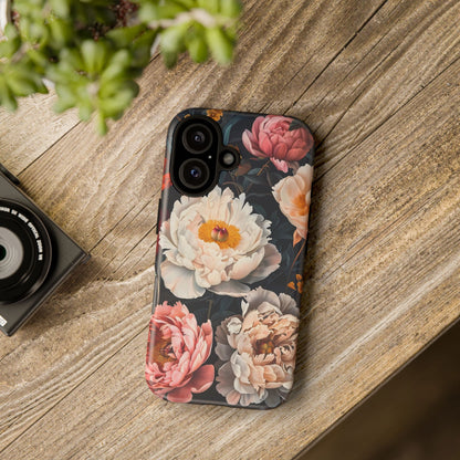 Floral Phone Case, Tough Phone Cover, Flower Design, Unique Gift for Her, Trendy Accessory, Spring Decor