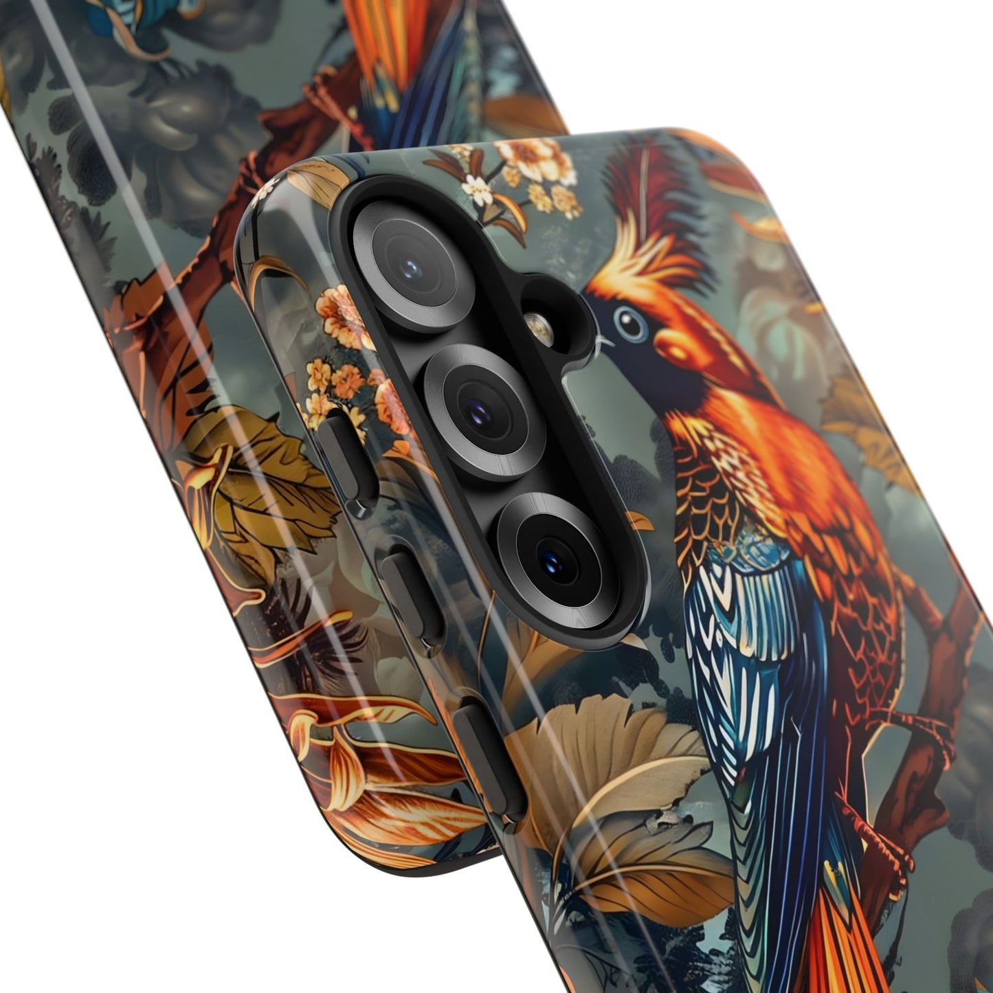Vibrant Phone Case with Exotic Bird Design, Floral Phone Cover, Tough Case for Nature Lovers, Unique Gift Idea, Phone Accessory, [...]