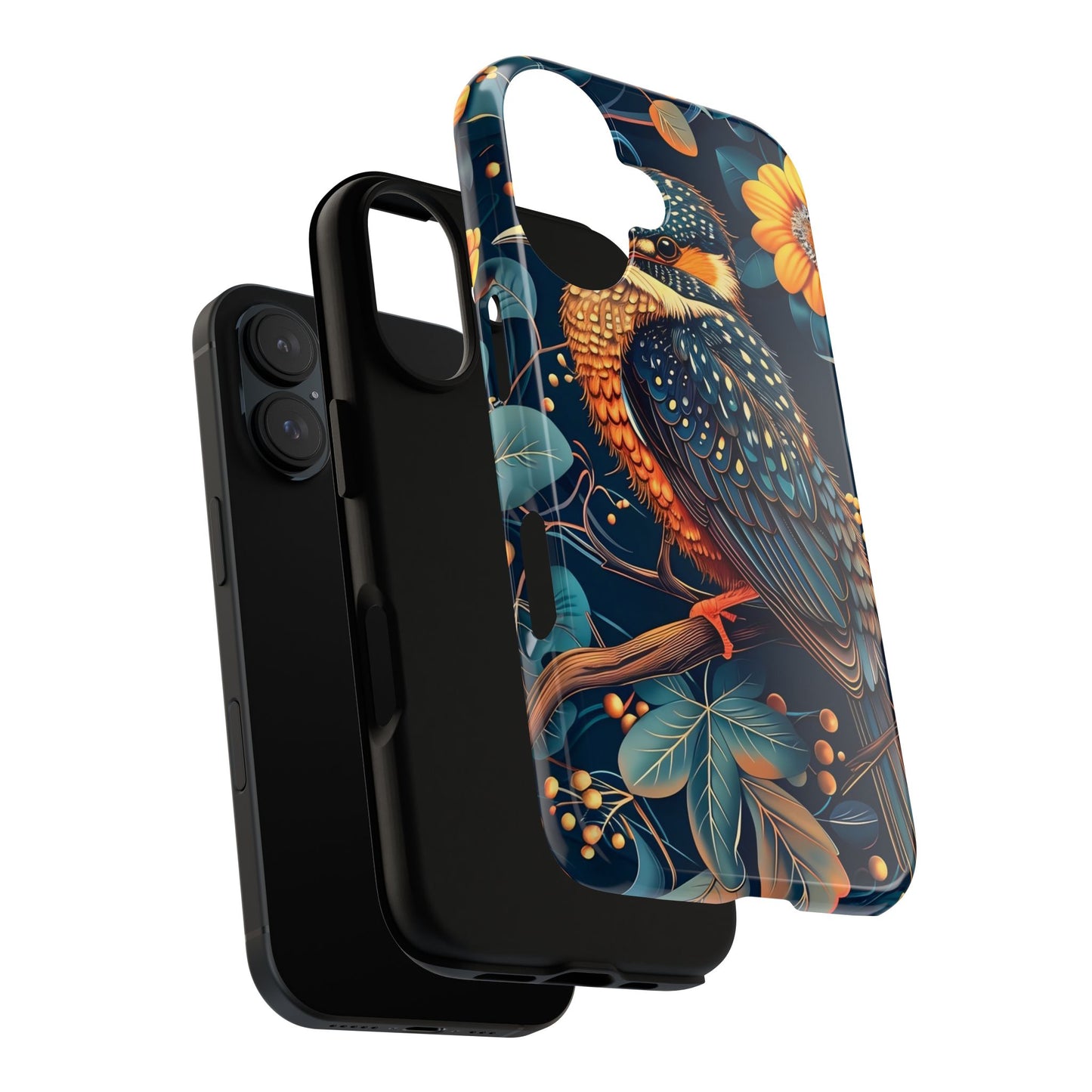 Nature-Inspired Phone Case | Artistic Bird Design | Tough Cases for Nature Lovers, Unique Gift, Eco-Friendly, Wildlife Decor