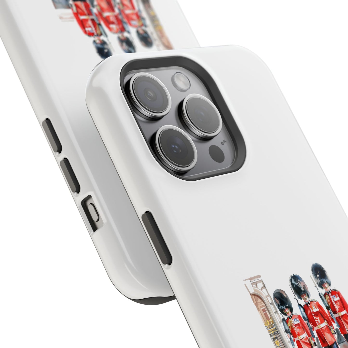 Stylish Magnetic Phone Case with Guards Design, Fun Phone Cover, Unique Gifts for Tech Lovers, Elegant Protection for All Phones