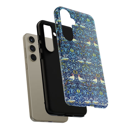 Bird and Floral Pattern Phone Case, Tough Cases, Gift for Nature Lovers, Eco-friendly, Custom Phone Accessories, All-Occasion