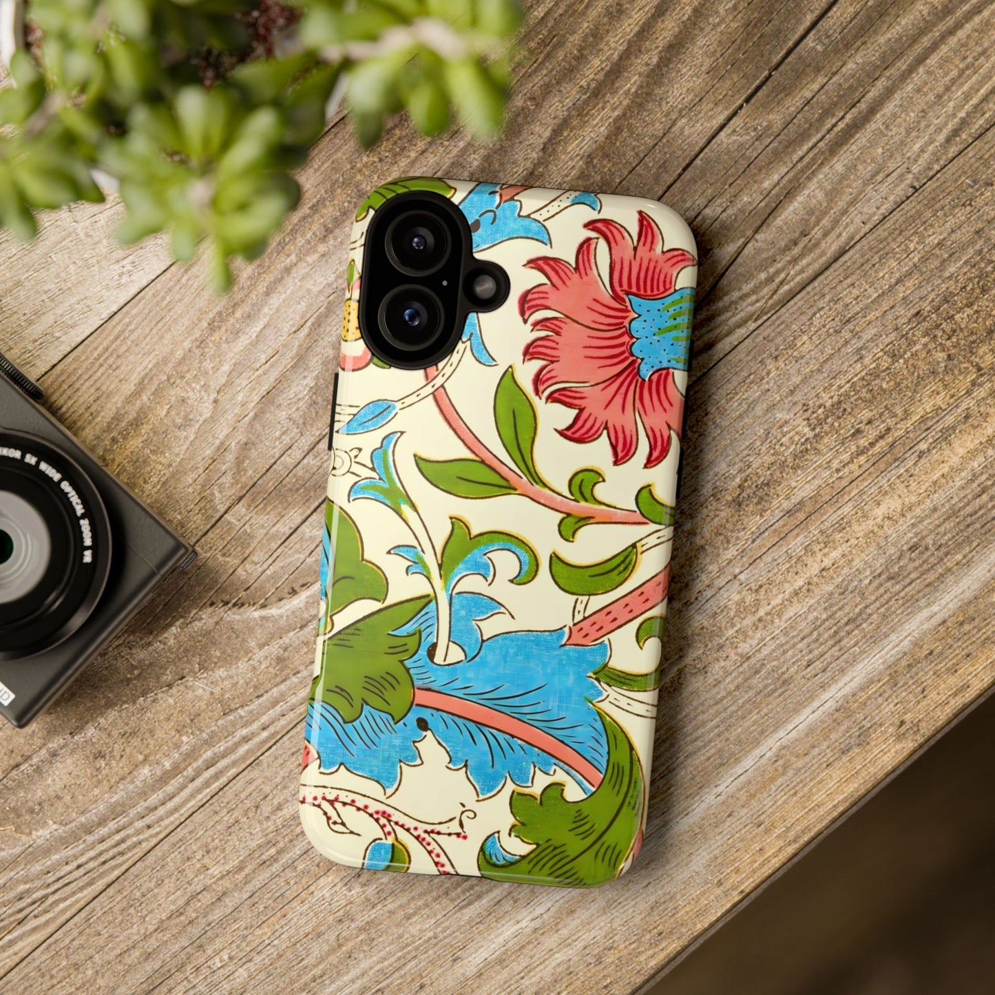 Tough Floral Phone Case - Artistic Smartphone Cover, Floral Print Gift, Protective Case | For Nature Lovers, Stylish Accessory, Phone [...]