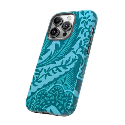 Protective Phone Case with Elegant Teal Design, Tough Cases, Floral Phone Cover, Stylish Smartphone Protection, Gifts for Her, Trendy [...]